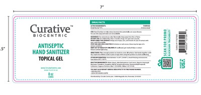 Curative BioCentric Antispetic Hand Sanitizer 8oz.jpg Curative Biocentric Antiseptic Hand Sanitizer 8oz or 236mL - Curative BioCentric Antispetic Hand Sanitizer 8oz